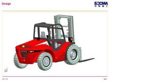 SOCMA 5 тонн 5t 4WD Rough Terrain Forklift 4 Колесный привод