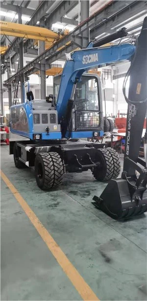 Колесный экскаватор 12T с питанием от аккумулятора